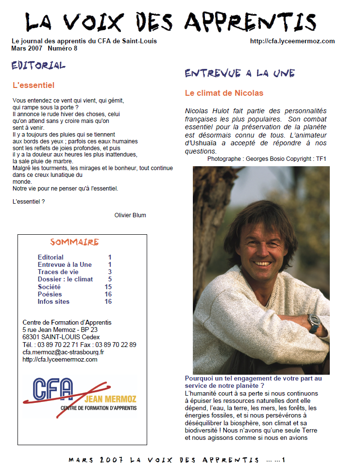 Journal numéro 8
