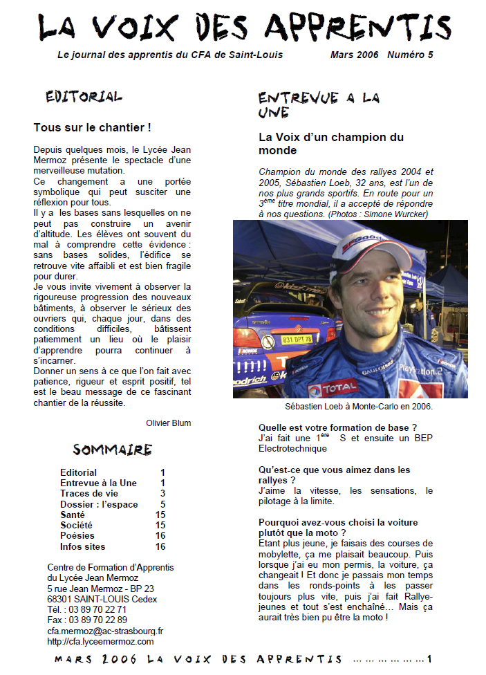 Journal numéro 5